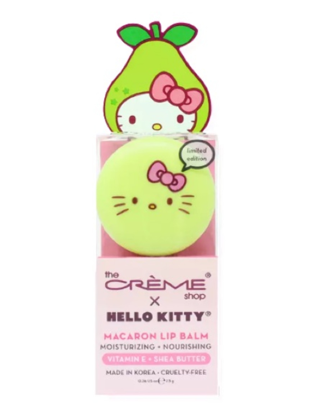 The Crème Shop x Hello Kitty Macaron Lip Balm - Lime Green